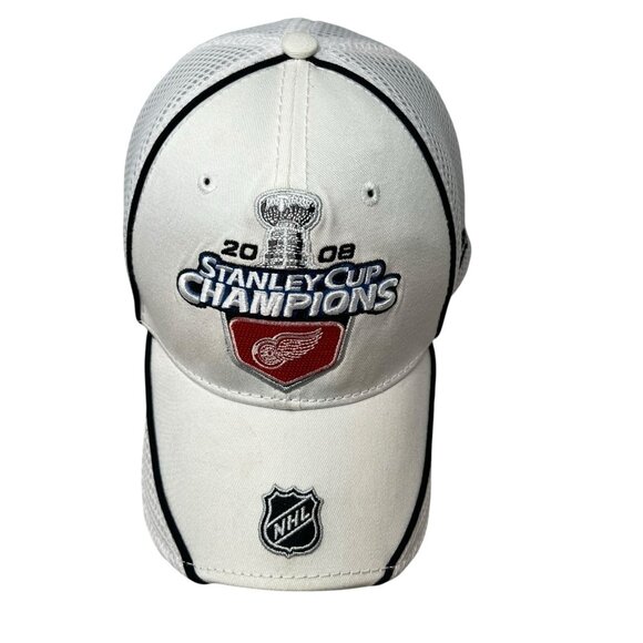 Detroit Red Wings 2008 Stanley Cup Champions Official Locker Room Hat Cap NHL - Picture 2 of 10